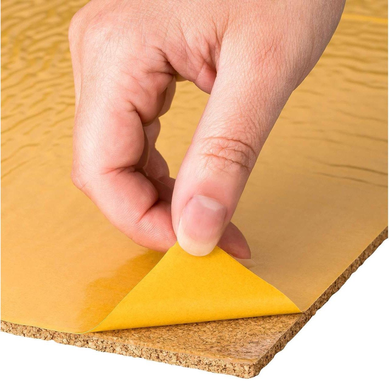 Kork-Deko.de Pinnwand 6er-Pack selbstklebende Korkplatten 30×30 cm für Pinnwände & Deko
