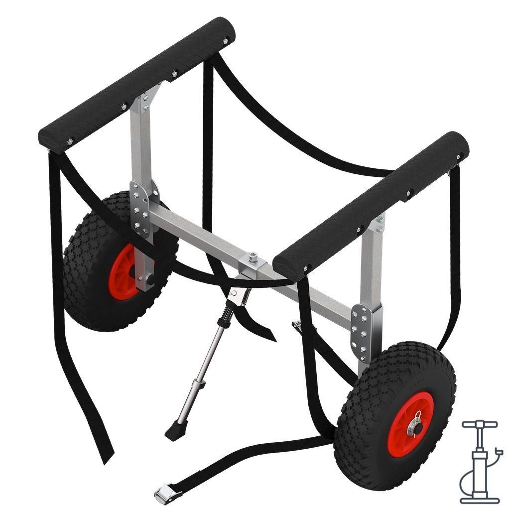 Thumbnail - SUPROD SUP-Transportwagen Kanuwagen mit LUFTREIFEN Transportwagen SUP Aluminium KW260-LU
