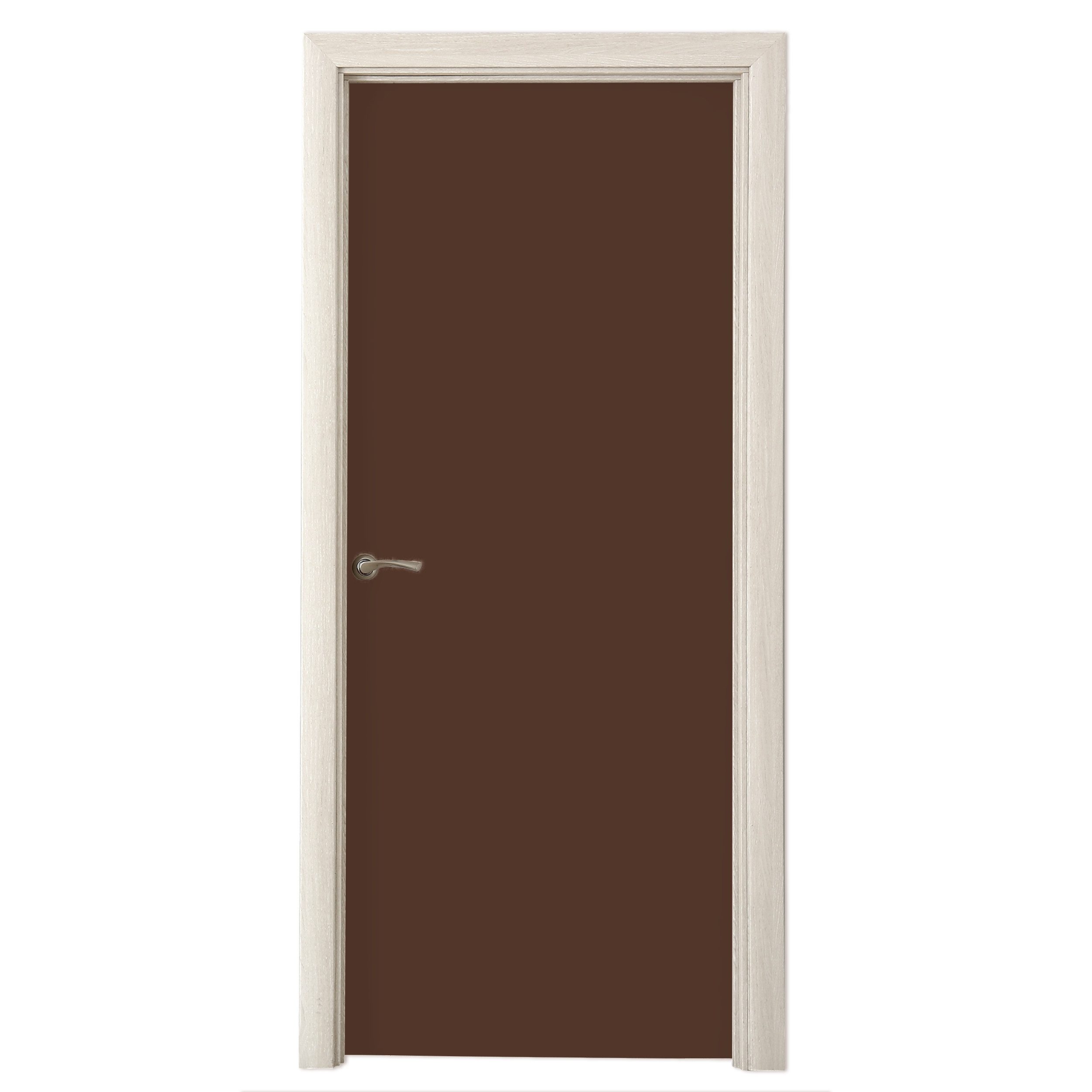 MuchoWow Türtapete Braun - Dunkel - Farben, Matt, bedruckt, (1 St), Selbstklebende Tapete, Folie für Möbel, 70x215 cm