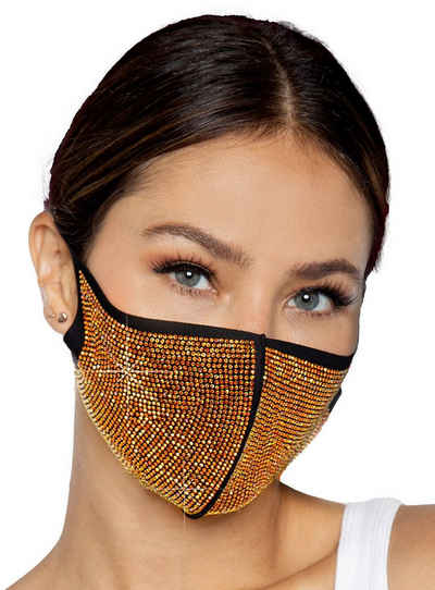 Leg Avenue Verkleidungsmaske Alexi Mundschutz Maske, Gesichtsmaske mit einem Zauber von Glitzer