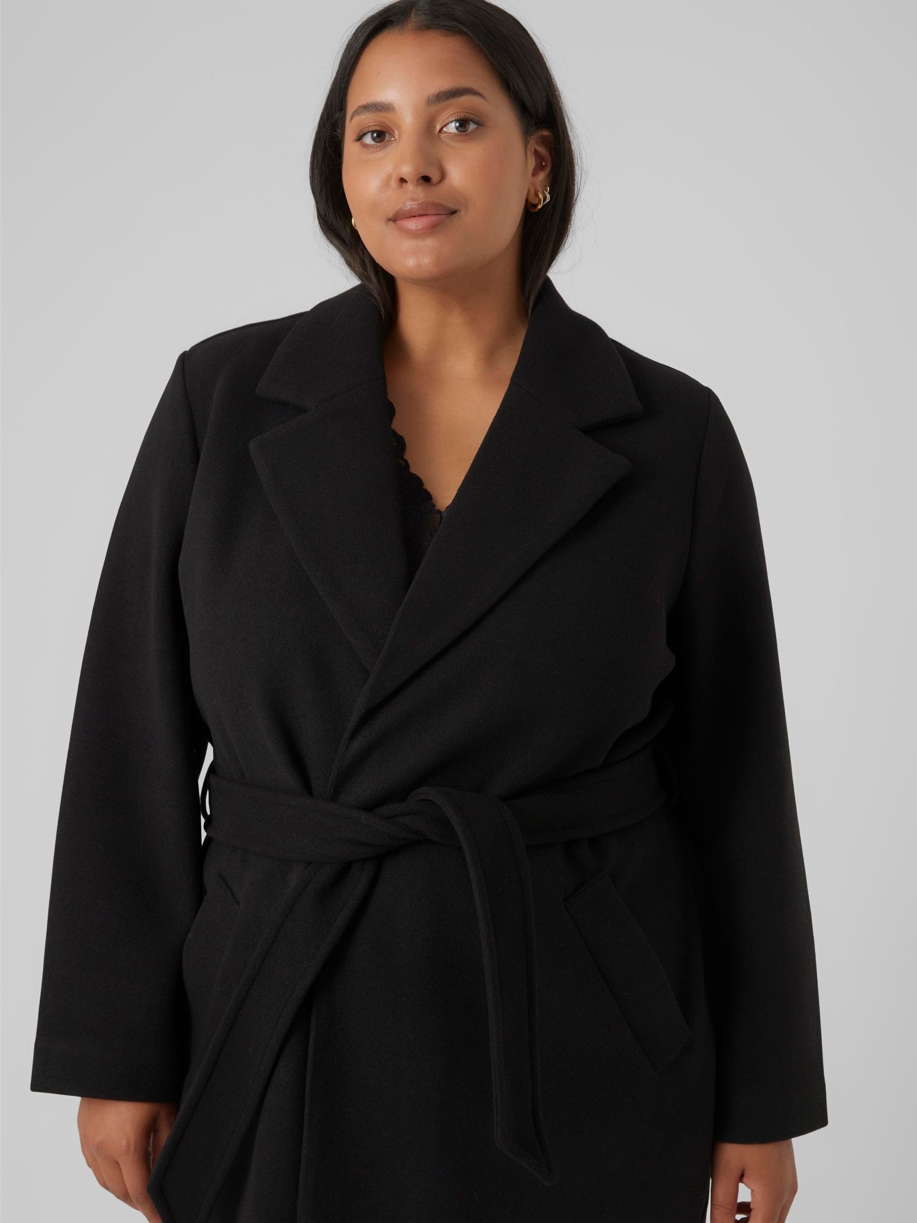 Vero Moda Curve Langmantel VMCFORTUNEAYA LONG COAT GA CUR NOOS – Bild 3 von 5