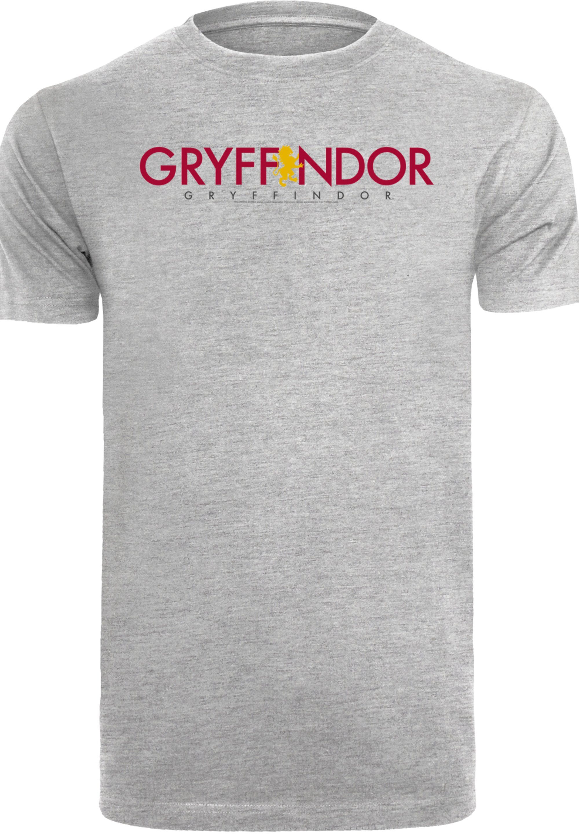 F4NT4STIC T-Shirt heather Potter Text Gryffindor grey Print Harry