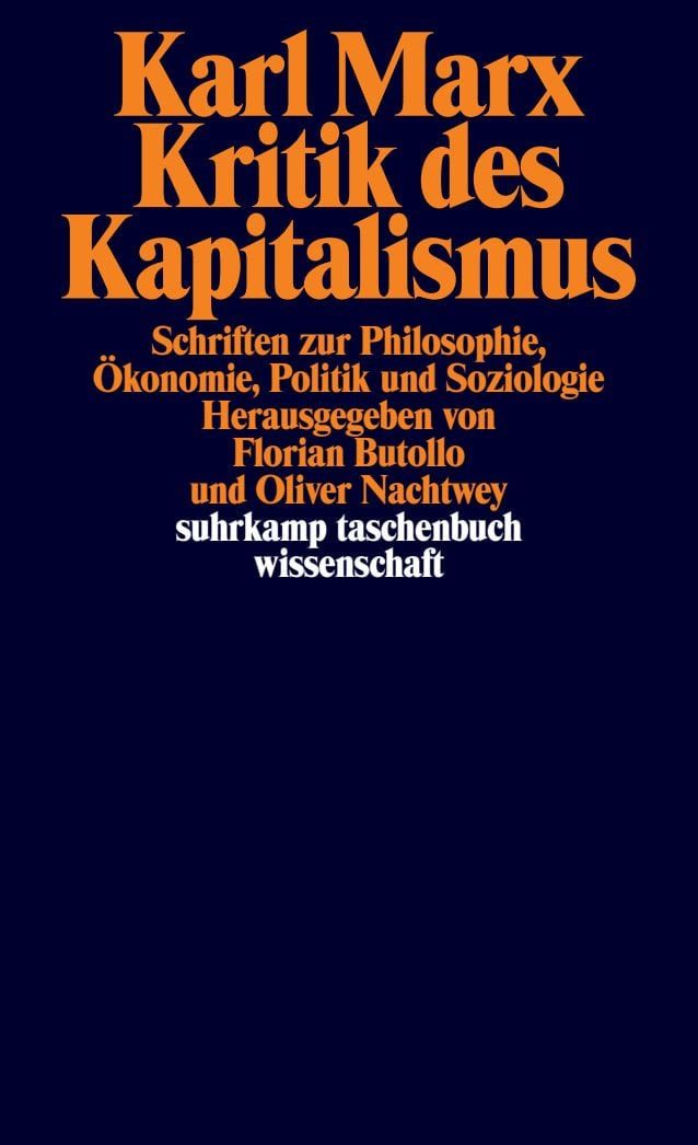 Kritik des Kapitalismus / Karl Marx, Schriften zu Philosophie, Ökonomie, Politik und Soziologie
