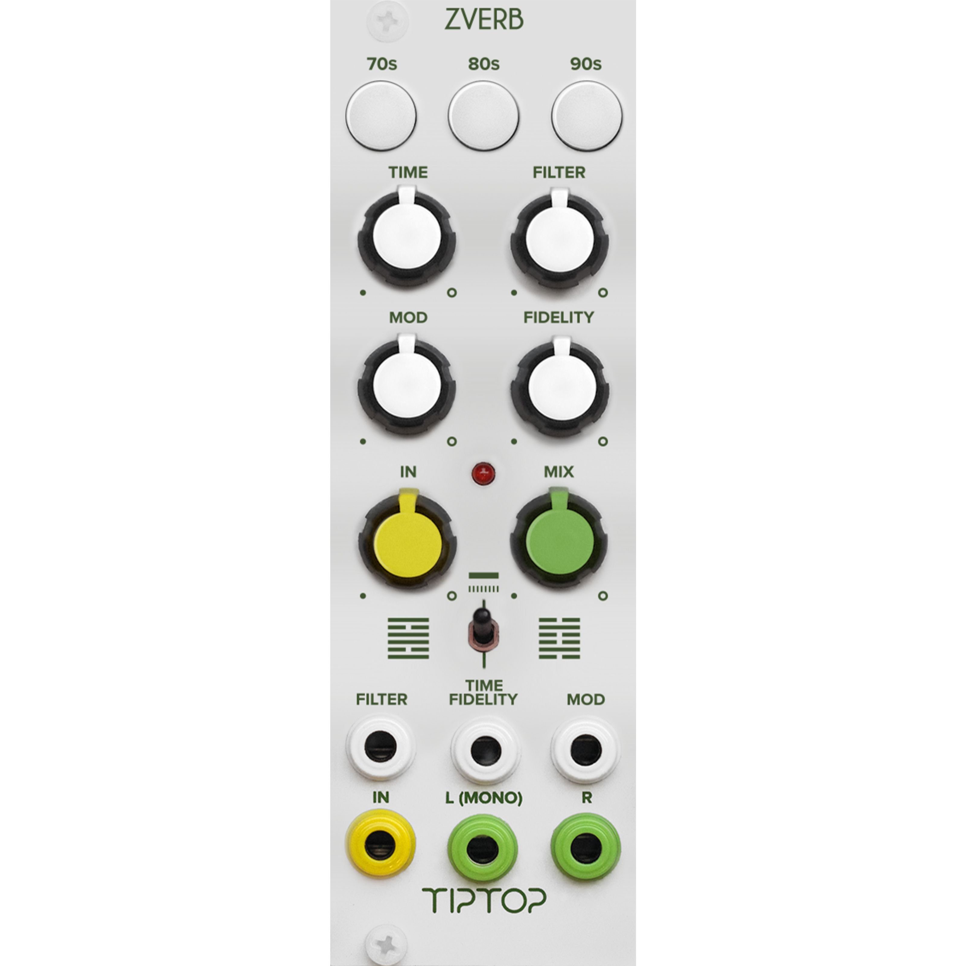 Tiptop Audio Synthesizer (ZVERB White), ZVERB White - Effekt Modular Synthesizer