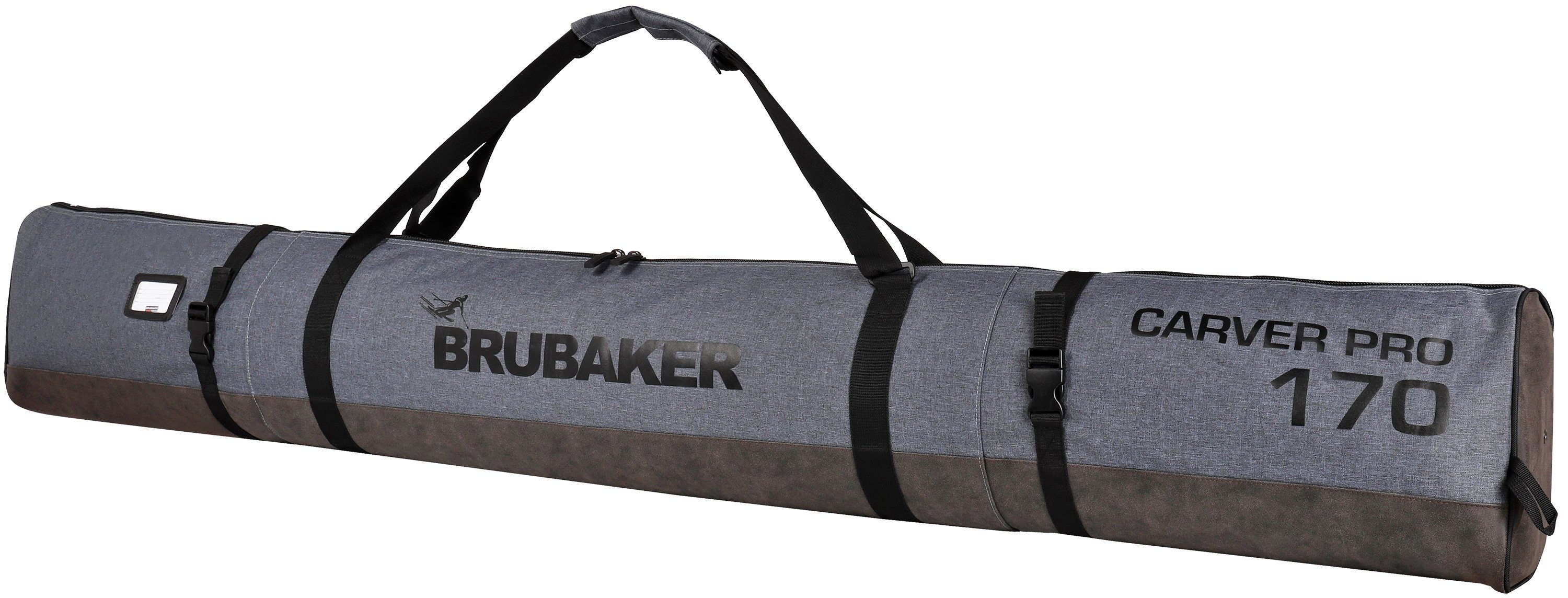 BRUBAKER Sporttasche CarverPerformance Kombi Set (2-tlg., reißfest und nässeabweisend), Skisack und Skischuhtasche für 1 Paar Ski