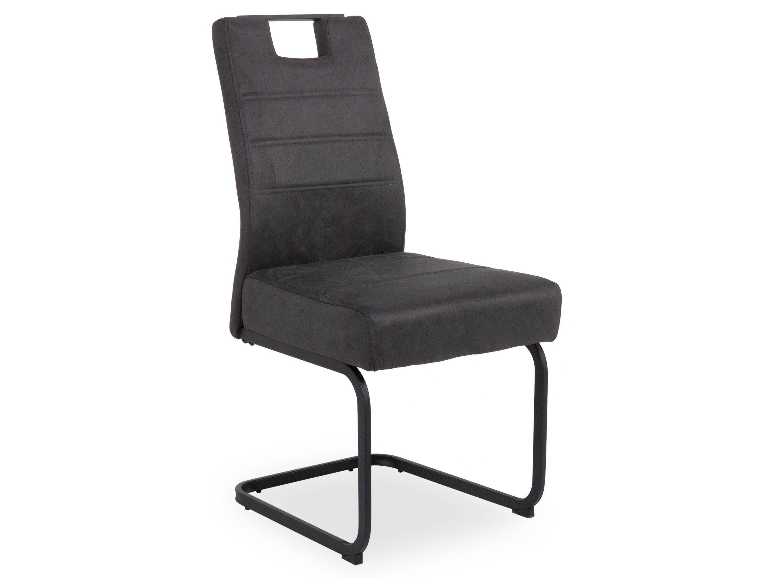 HARPER Esszimmerstuhl Polsterstuhl HARPER HURON BHT 62x100x50 cm grau Esszimmerstuhl