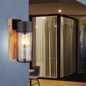 Globo Außen-Wandleuchte, Leuchtmittel nicht inklusive, Wandlampe Außenleuchte Terrassenlampe, Moderne Fassadenleuchte