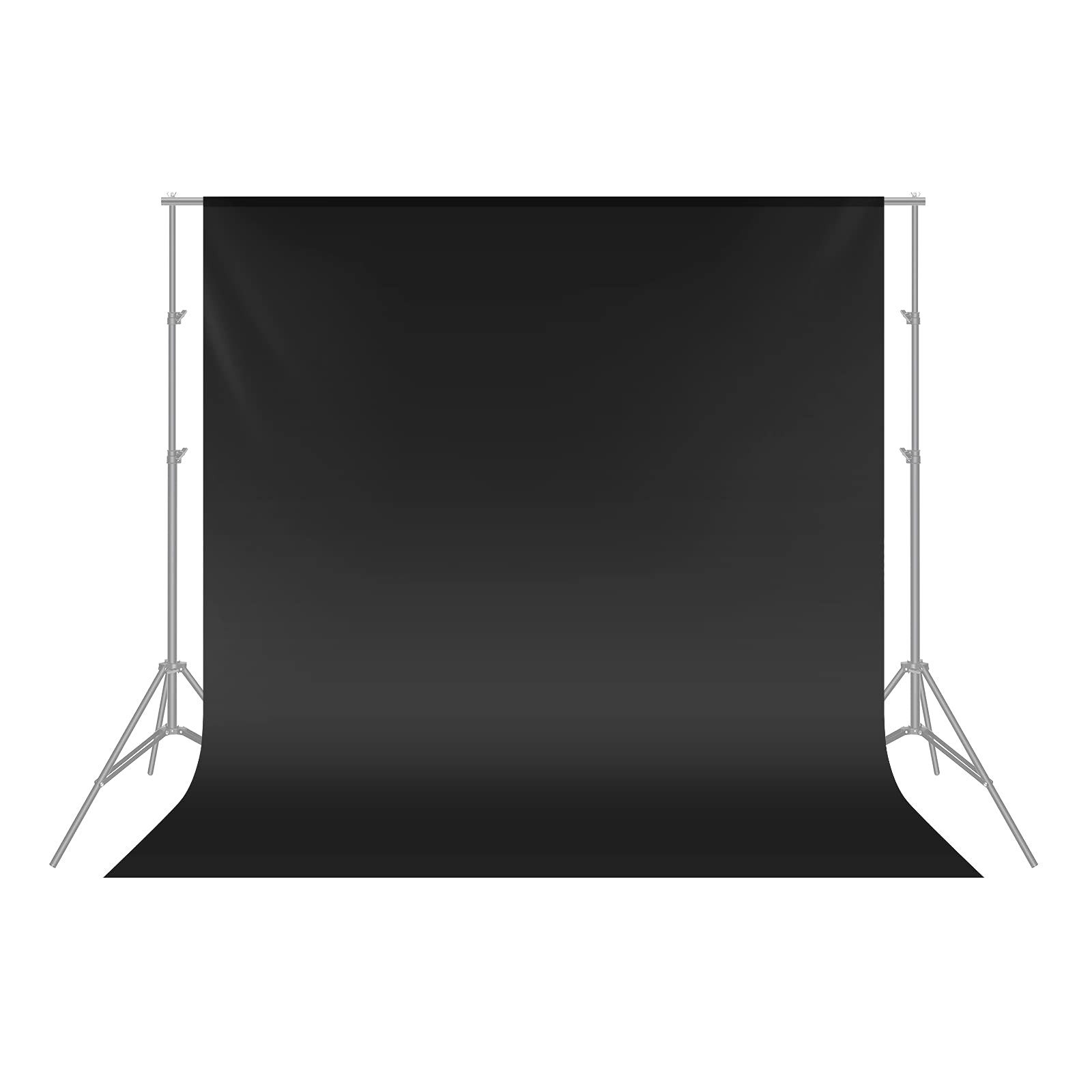 Neewer Hintergrundtuch BD-0609 1.8x2.8m Muslin-Hintergrund (schwarz) - für Foto/Video