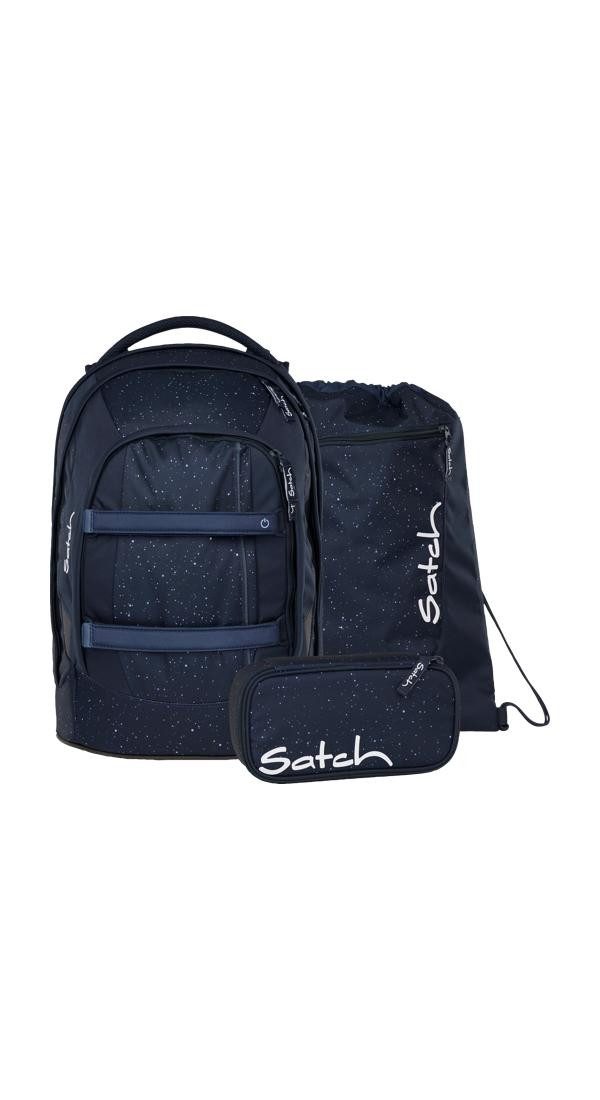 Satch Schulrucksack pack set (6-tlg), größenverstellbares Rückensystem