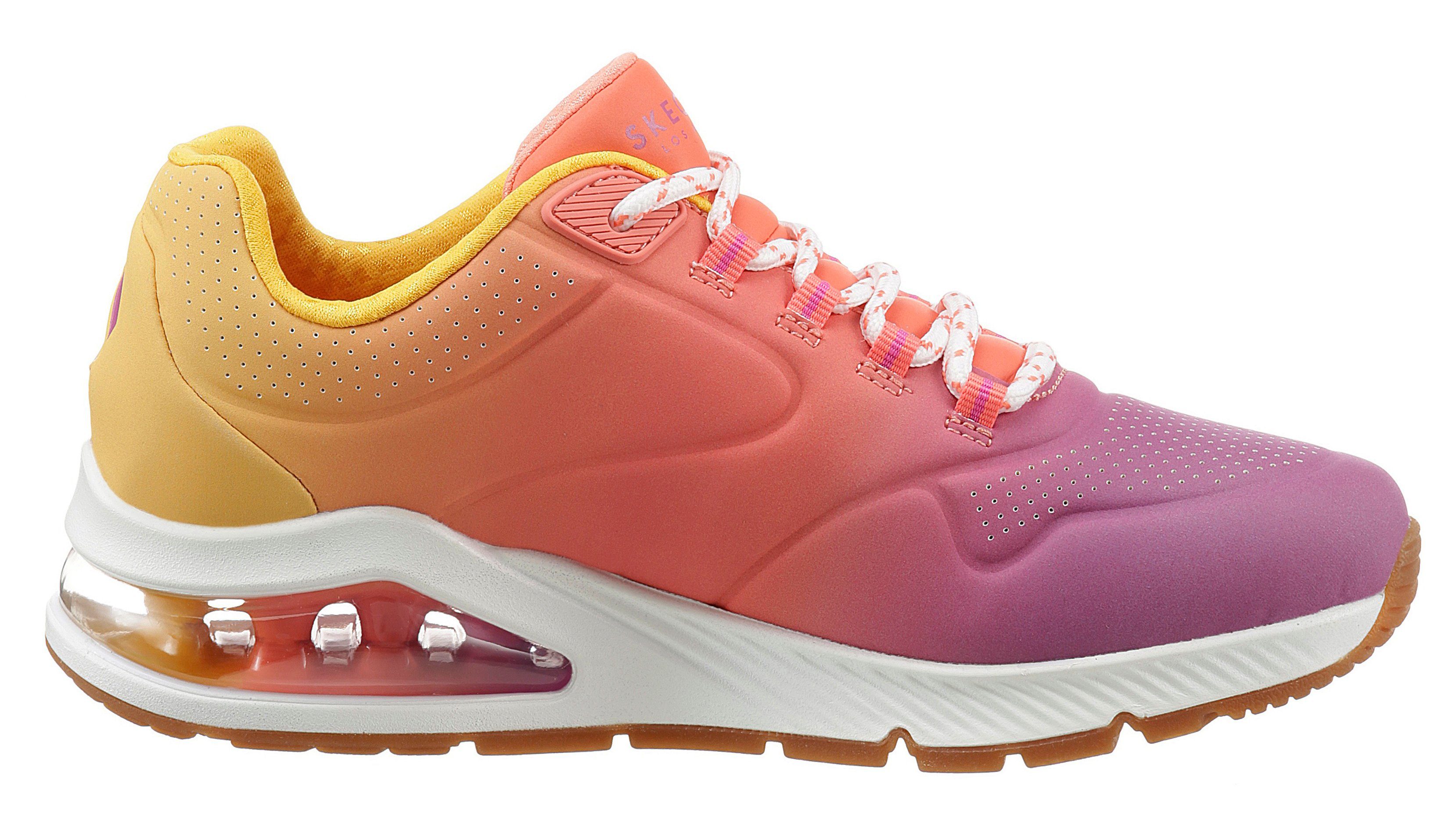 pink-kombiniert Sneaker UNO Farbkombi OMBRE leuchtender 2 Skechers AWAY in