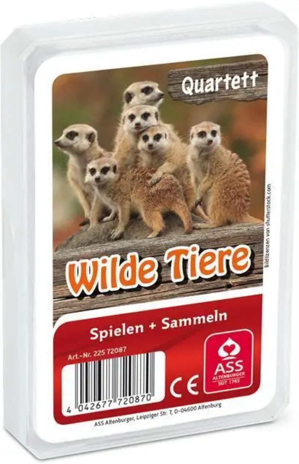 Spiel Tier-Quartett - Wilde Tiere