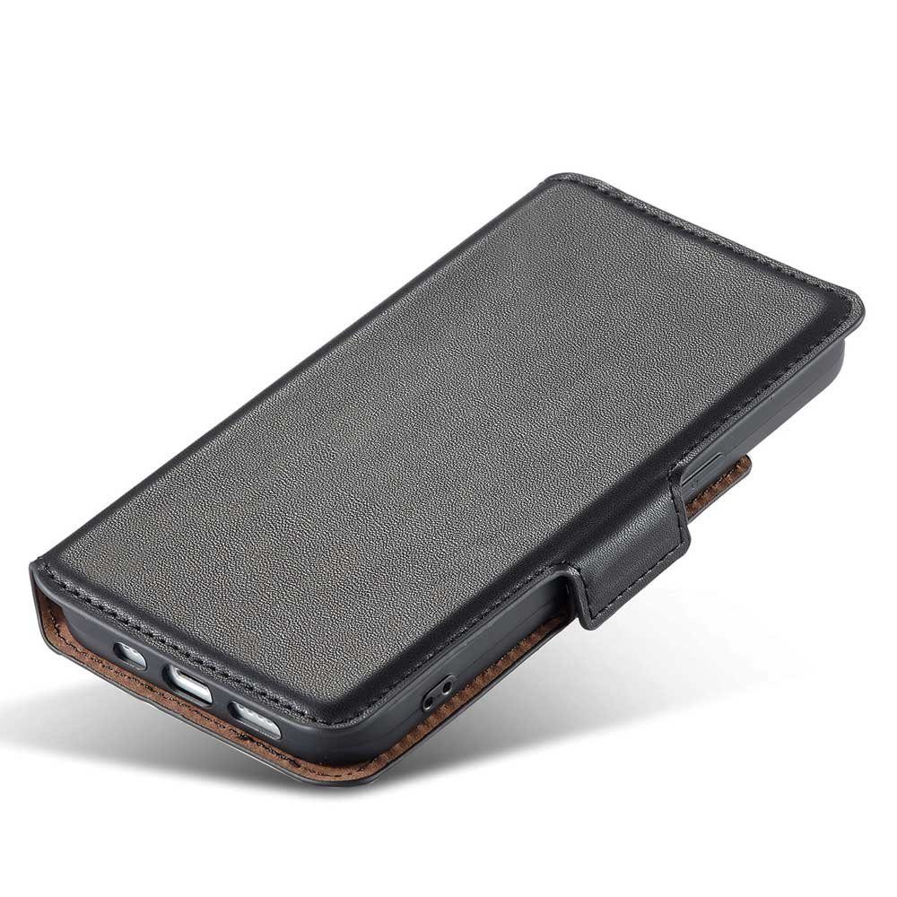FITSU Handyhülle Flipcase für iPhone 11 Handytasche Schwarz, Schlanke Handyhülle mit Geld- bzw. Kartenfach und Standfunktion