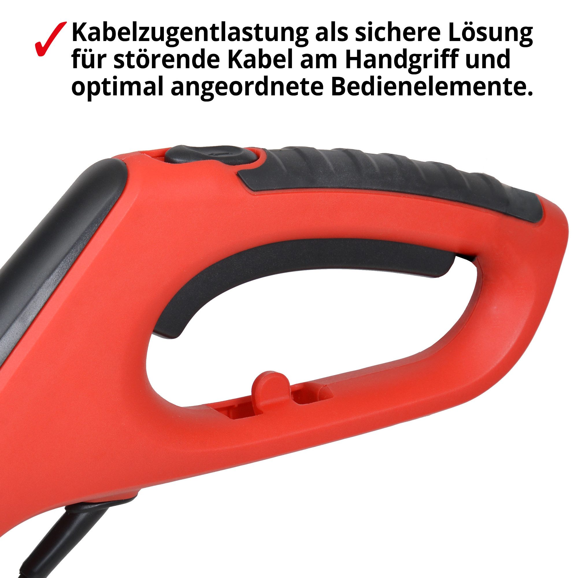 Hecht Elektro-Rasentrimmer 630 mit Teleskopgriff, 30 cm Arbeitsbreite Faden, 600W, schwenkbarer Motorkopf