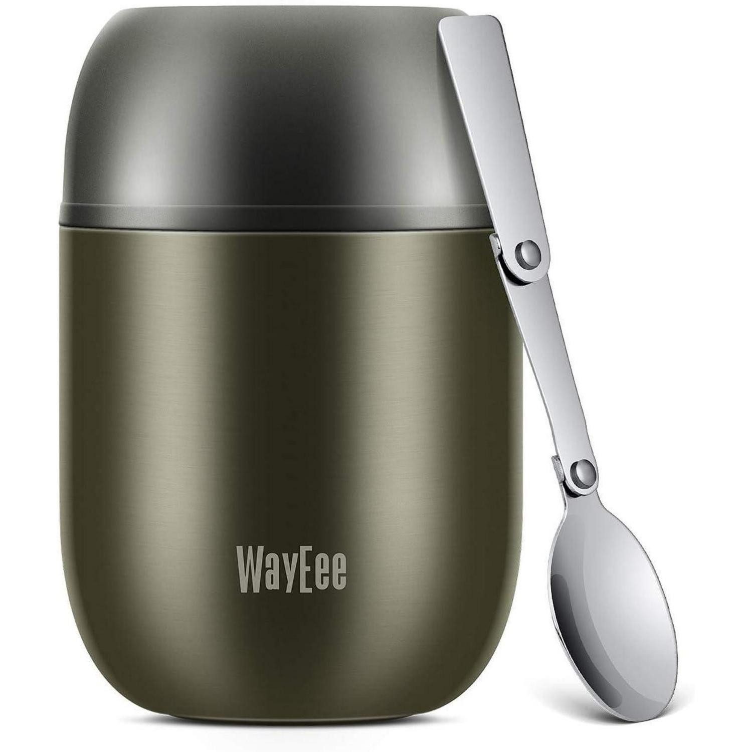LuxusKollektion Thermobehälter Thermobehälter 450ml Edelstahl Speisebehälter Warmhaltebox Babybrei, Metall