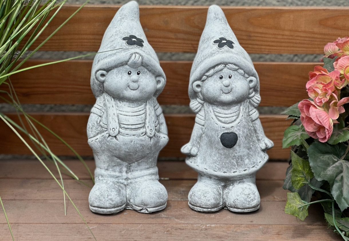 Stone and Style Gartenfigur Steinfigur 2er günstig online kaufen
