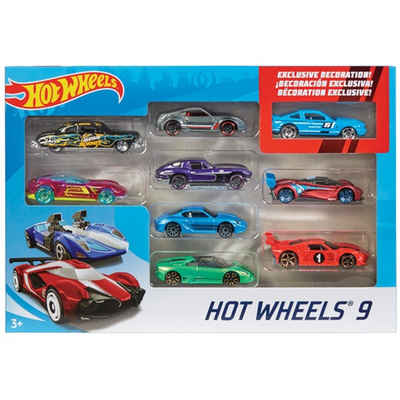 Hot Wheels Spielzeug-Auto »Hot Wheels Autos 9 Stück versch. Varianten«