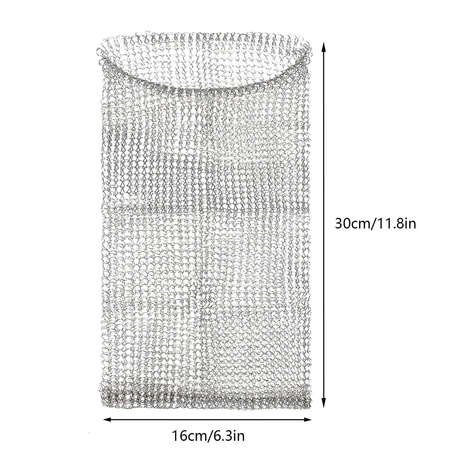 SEEZSSA Draht 4 Stück Wurzelschutz aus Edelstahl für Pflanzen, Körbe für Wühlmaus und Wühlmaus-Drahtkörbe für Beeren, Gemüse