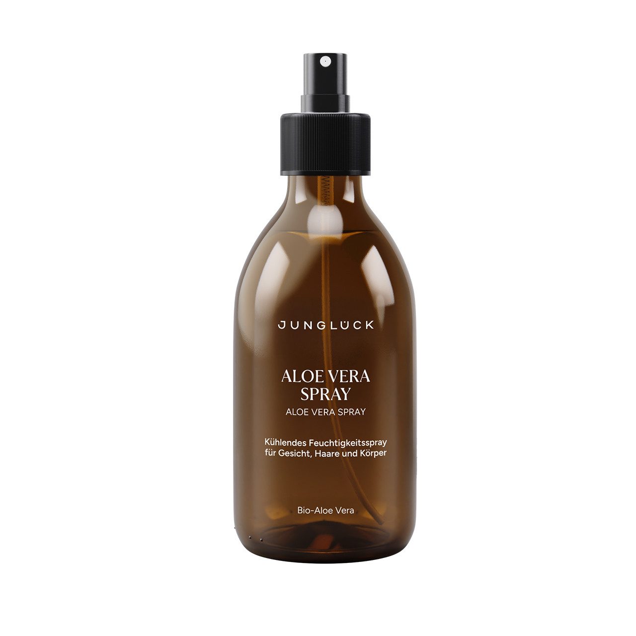JUNGLÜCK After Sun Aloe Vera Spray - 100% Bio, feuchtigkeitsspendend, 1-tlg., Kühlendes Feuchtigkeitsspray für Gesicht, Haare und Körper