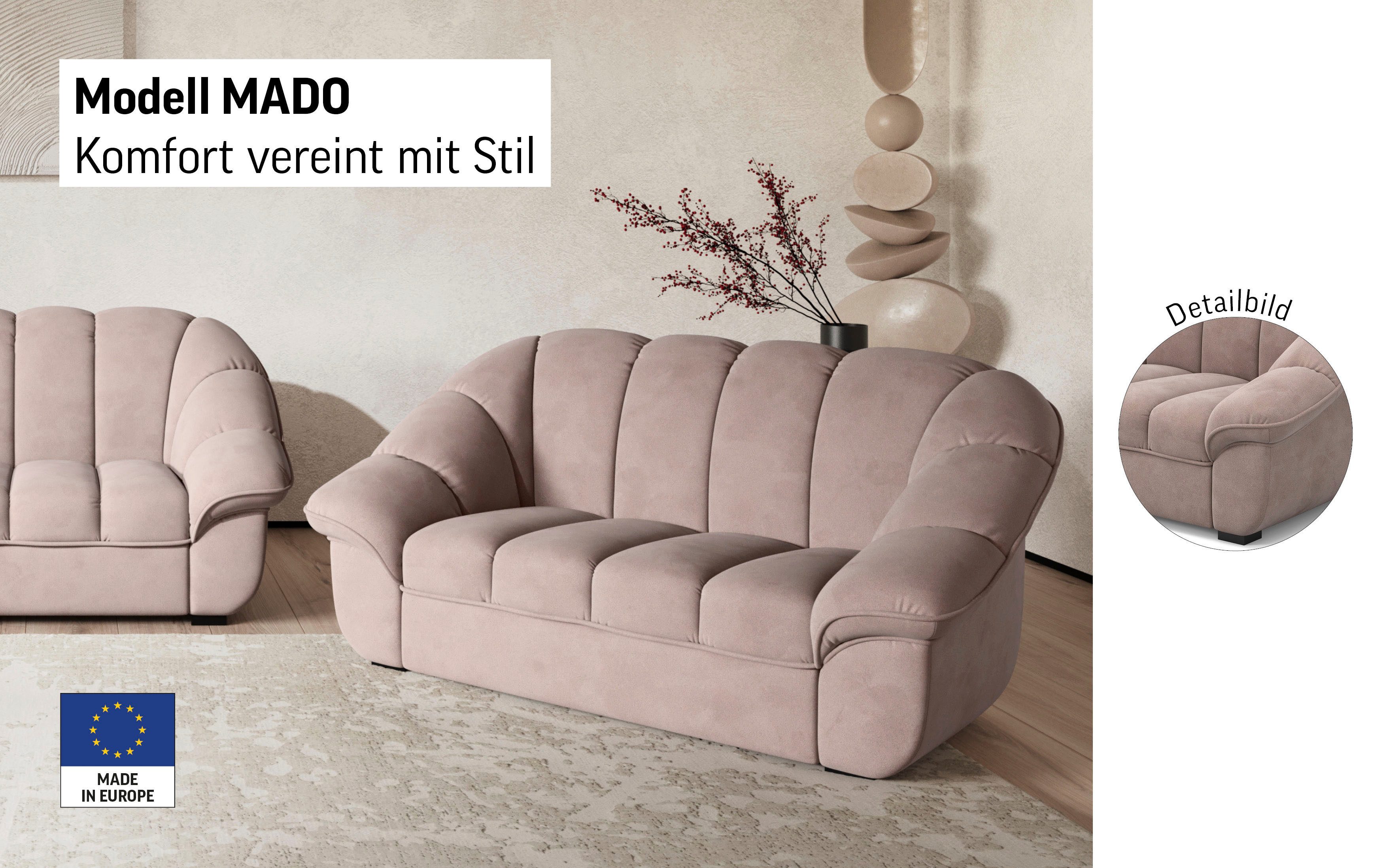 COTTA 2-Sitzer Mado, Breite 163 cm, verschiedene Sofas individuell kombinierbar
