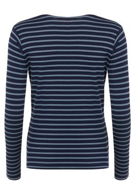 Elkline Sweatshirt Lightness U-Boot-Ausschnitt mit Streifen