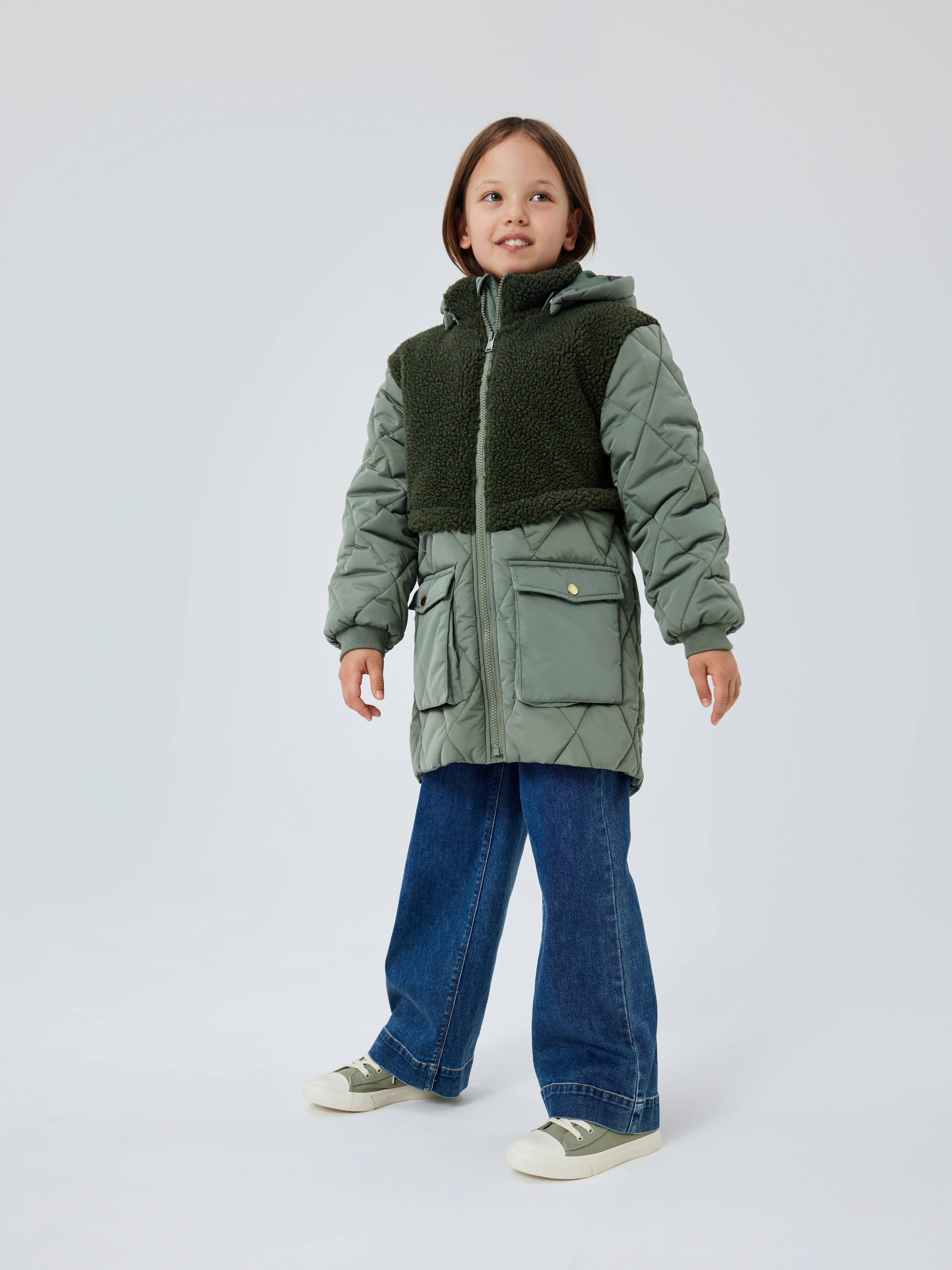 Steppjacke NKFMIKA LONG JACKET1