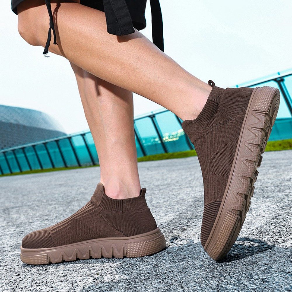 HUSK'SWARE Barfußschuh (atmungsaktive Freizeitschuhe für breite Füße) Paar-Sportschuhe mit Flyknit-Obermaterial, leichte Laufschuhe – Bild 4 von 5