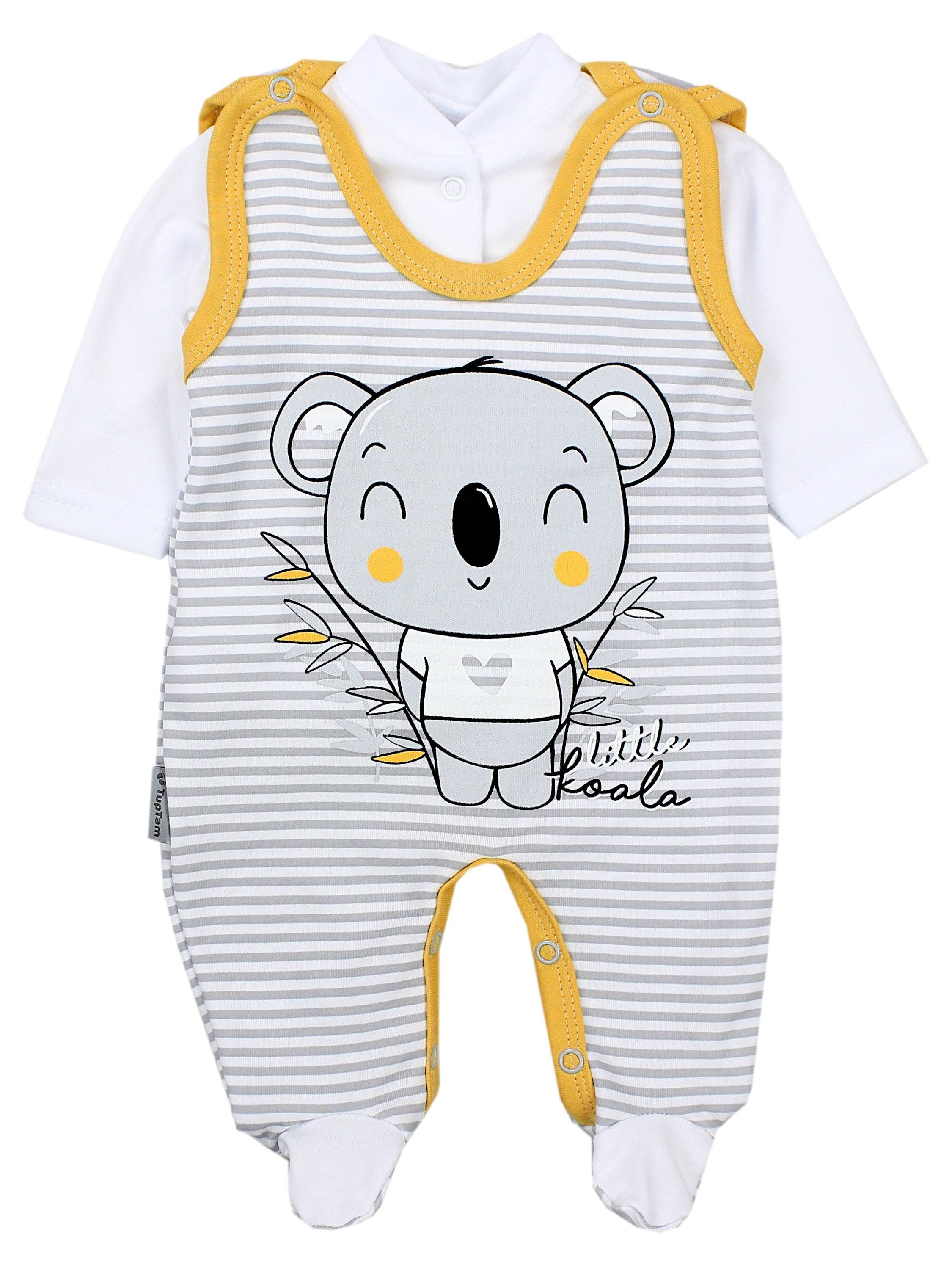 TupTam Strampler TupTam Baby Mädchen Jungen Strampler mit Langarmshirt Aufdruck Spruch von TupTam