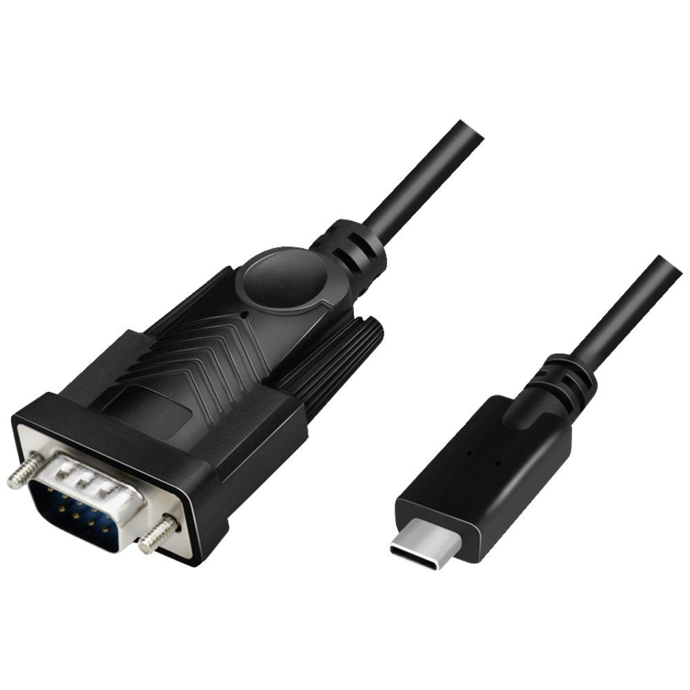 LogiLink Seriell Adapter [1x USB 2.0 Stecker C - 1x D-SUB-Stecker 9pol Computer-Adapter
