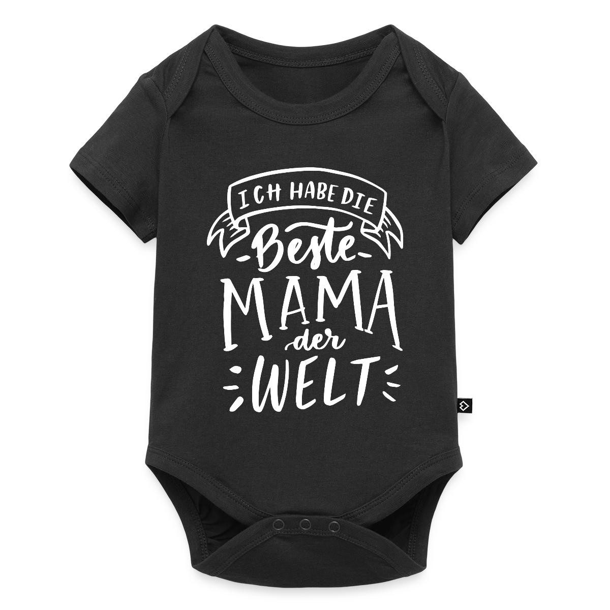 Spreadshirt Kurzarmbody Beste Mama der Welt, Geschenk Mutter Kurzarm Tages Baby Body (1-tlg)