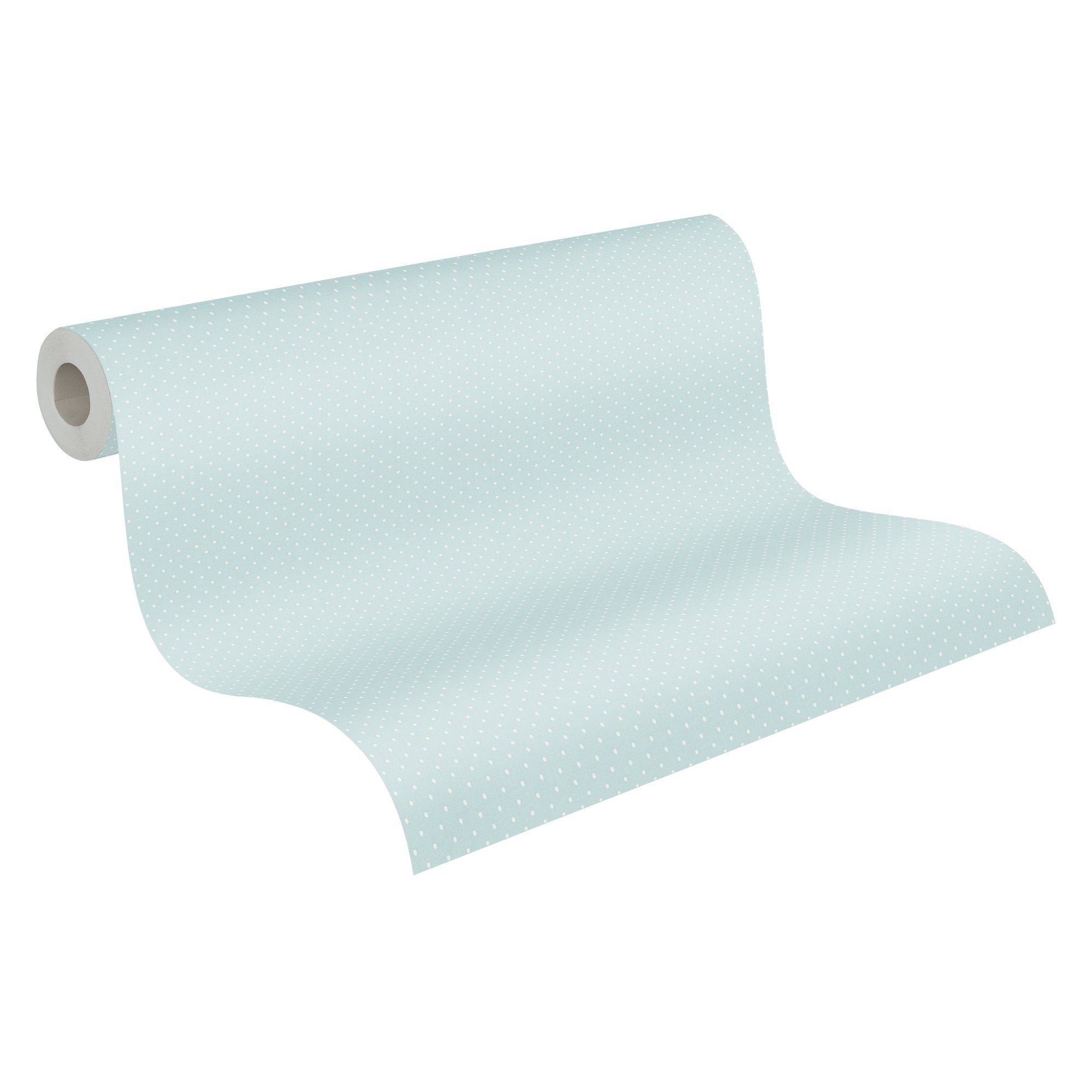 Bricoflor Pastell Tapete mit Pünktchen Vliestapete für Babyzimmer Von Junge günstig online kaufen