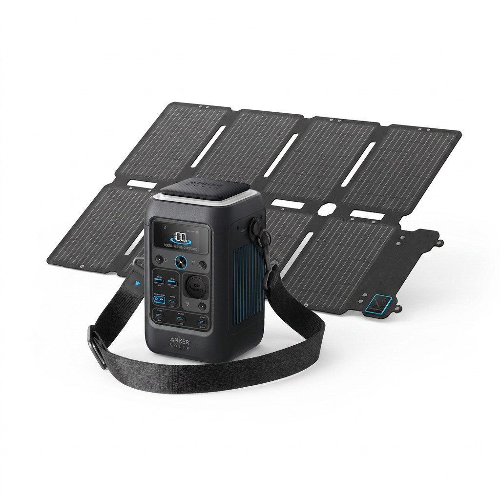 Anker Stromerzeuger Anker SOLIX C300X DC Powerstation 288Wh LiFePO4 300W für Camping, (2-tlg), Outdoor, Camping, Reisen und Notfälle