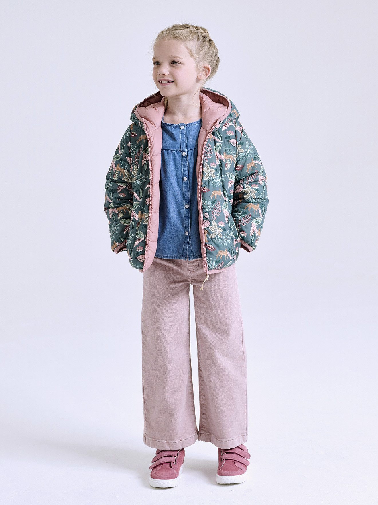 vertbaudet Cargohose Weite Mädchen Treggings BASIC