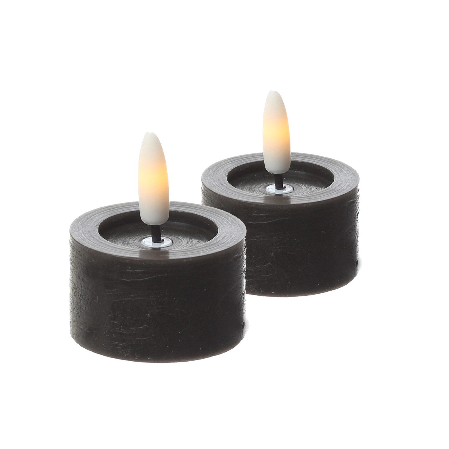 Adilina LED-Kerze LED Teelichter Lina Rustik Optik mit Batterien Echtwachs günstig online kaufen