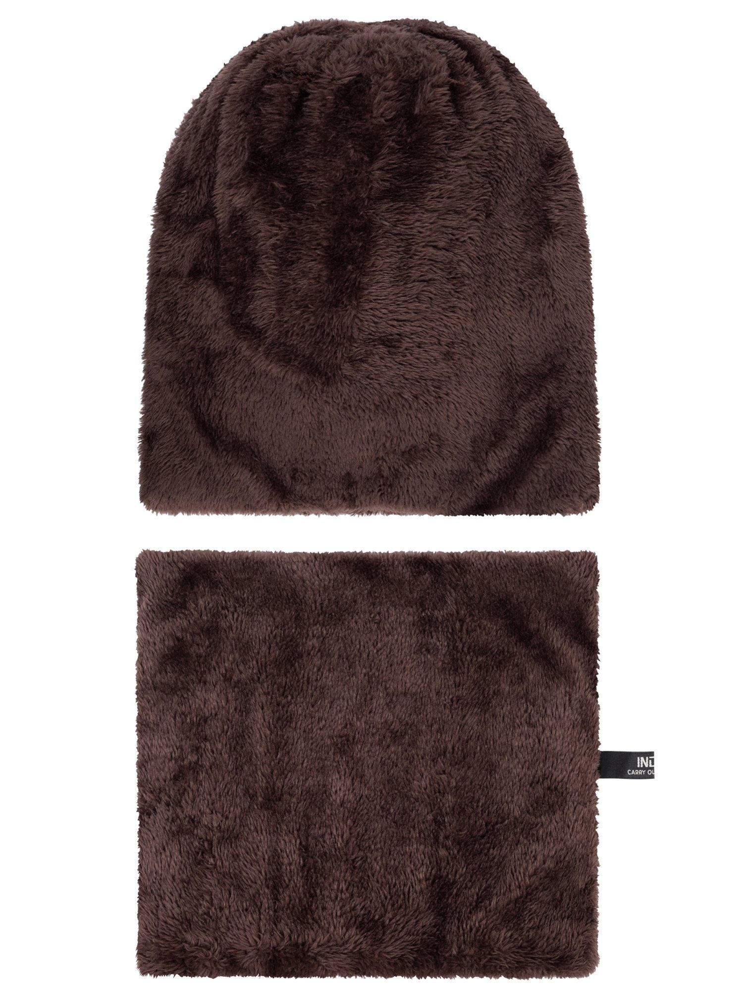 Indicode Mütze & Schal Herren Siracusa Strickmütze Herrenmütze Set günstig online kaufen