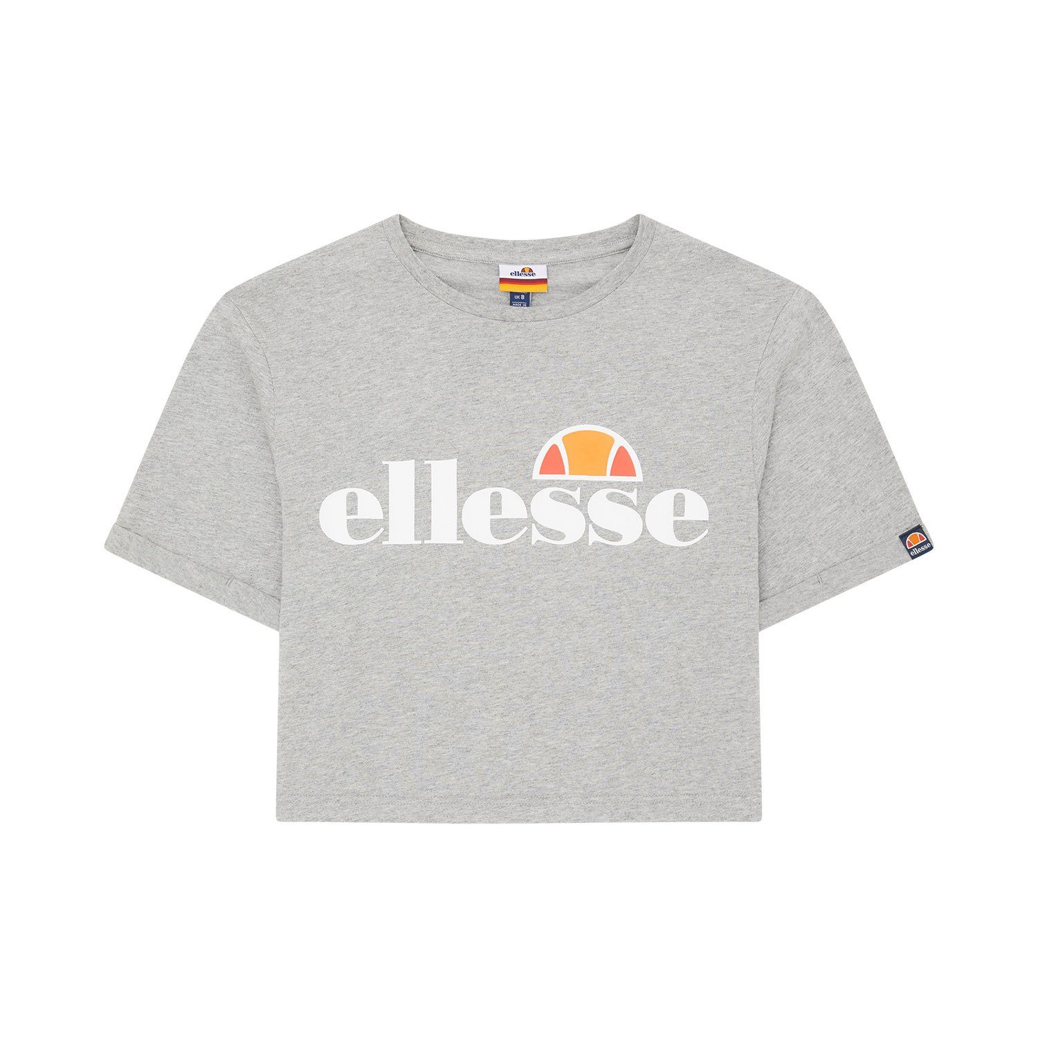 Crewneck - Crop-Top, Grau Kurzarm, Damen T-Shirt T-Shirt Ellesse