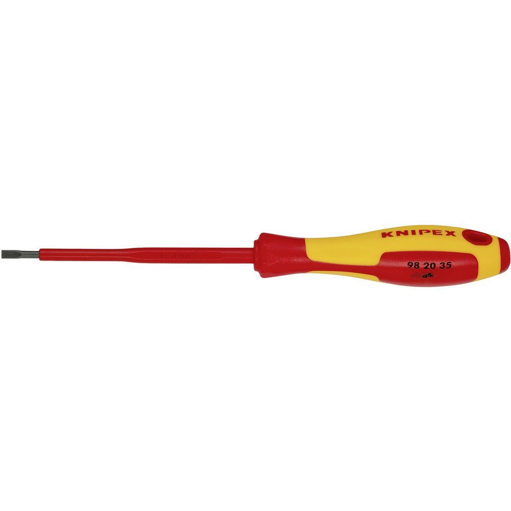 Knipex Schraubendreher Knipex VDE VDE Schlitz-Schraubendreher Klingenbreite: 3.5 mm Klingenlä