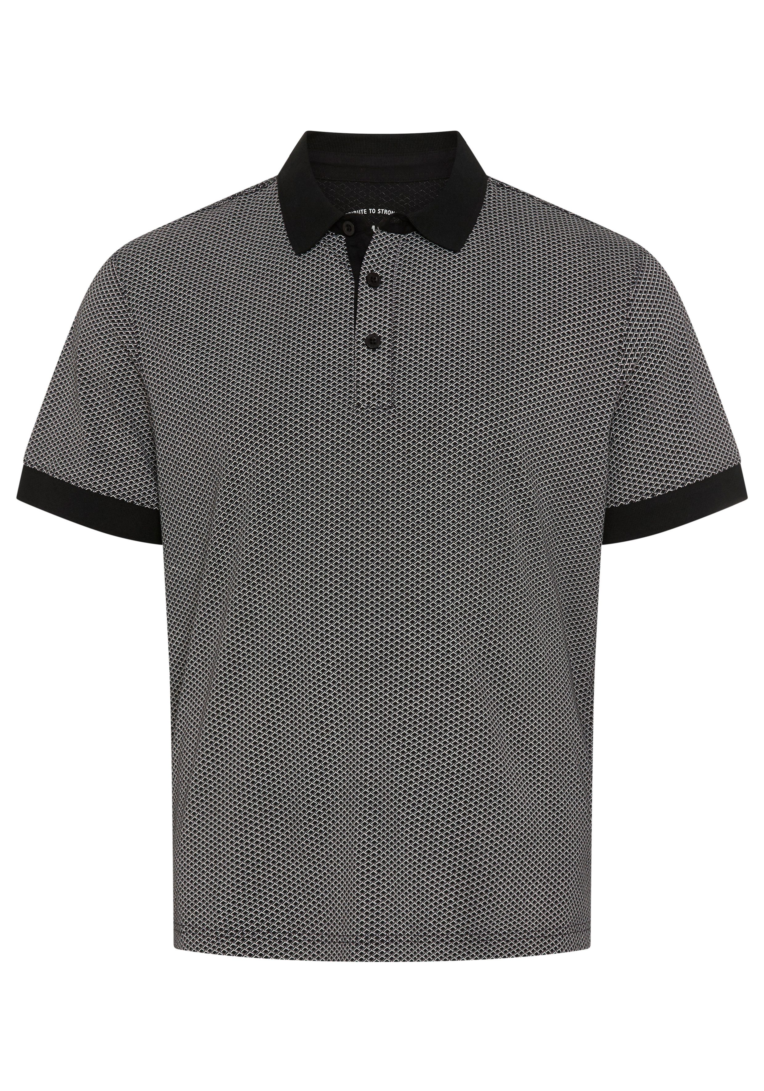 Man's World Plus Poloshirt auch in Grosse Größen bis Gr. 7XL Ärmel-Fit Regular Fit, Kurzarm, mit Seitenschlitzen, gemustert