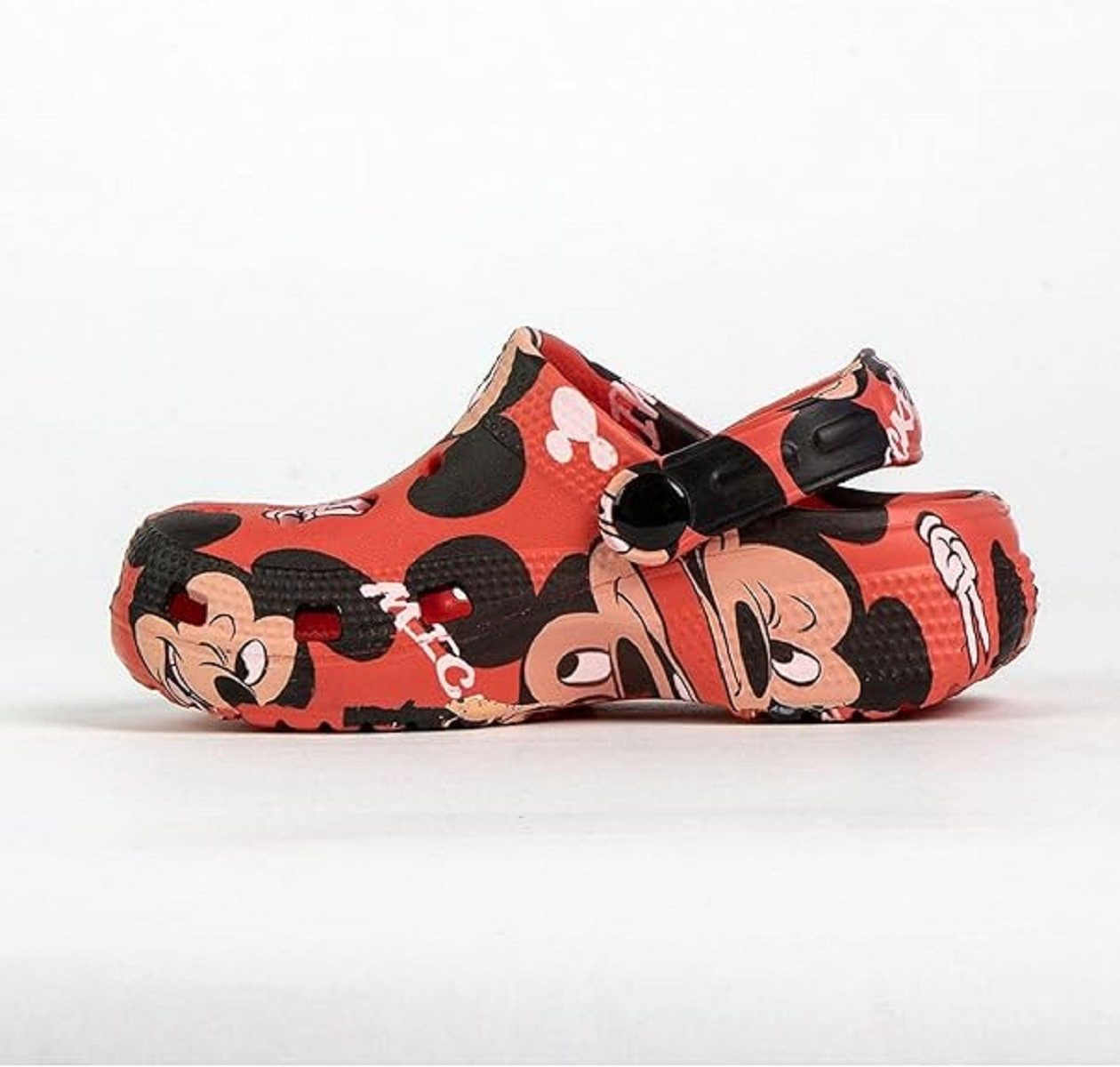 Disney Mickey Mouse Kinder Clogs mit Fersenriemen und rutschfester Sohle Hausschuh