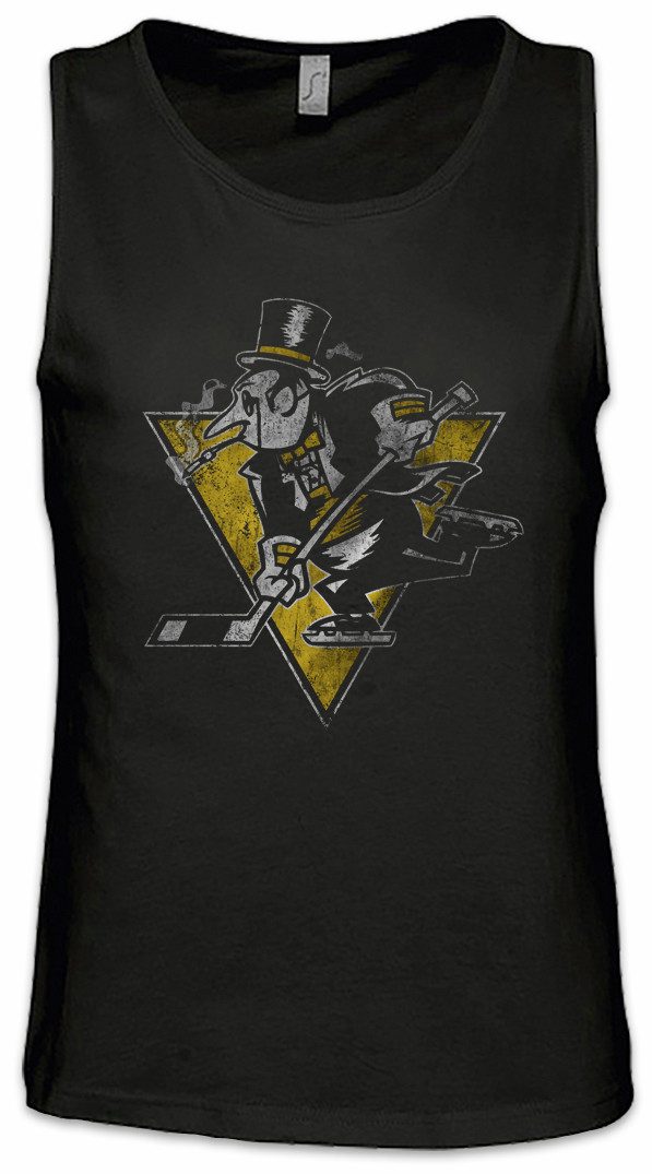Urban Backwoods Tanktop B Penguin Logo Ärmelloses T-Shirt Bat Symbol Sign Pinguin Logo Man Batman Villain City Dark