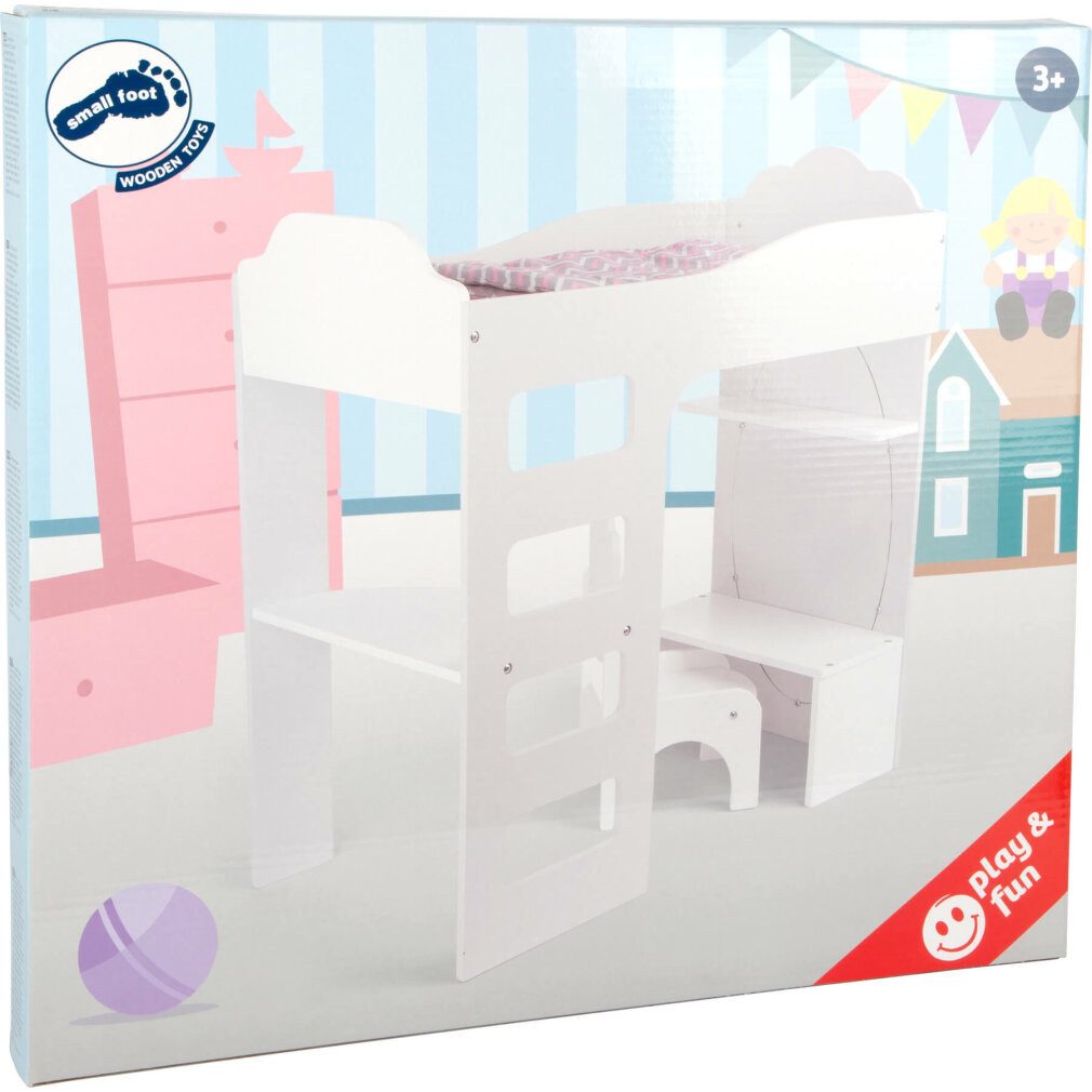 Small Foot Puppenhausmöbel Puppenhochbett mit Schreibtisch