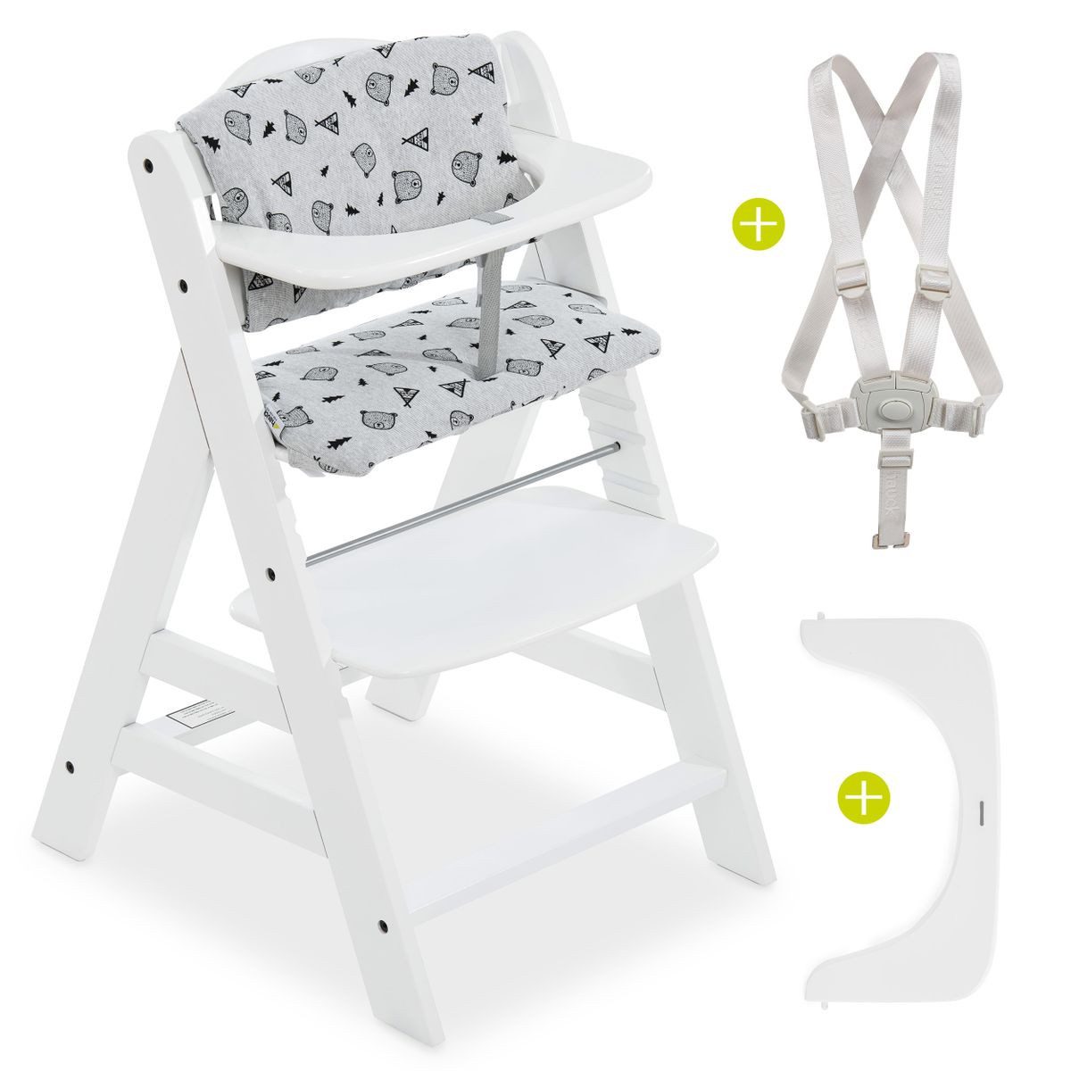 Hauck Hochstuhl Alpha Plus White (Set), günstig online kaufen