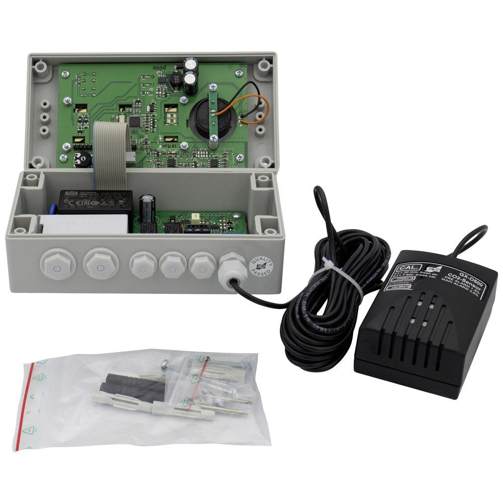 Thumbnail - Elektrotechnik Schabus Schabus GX-D500 Kohlendioxid-Melder mit externem Sensor netzbetrieben Gasmelder