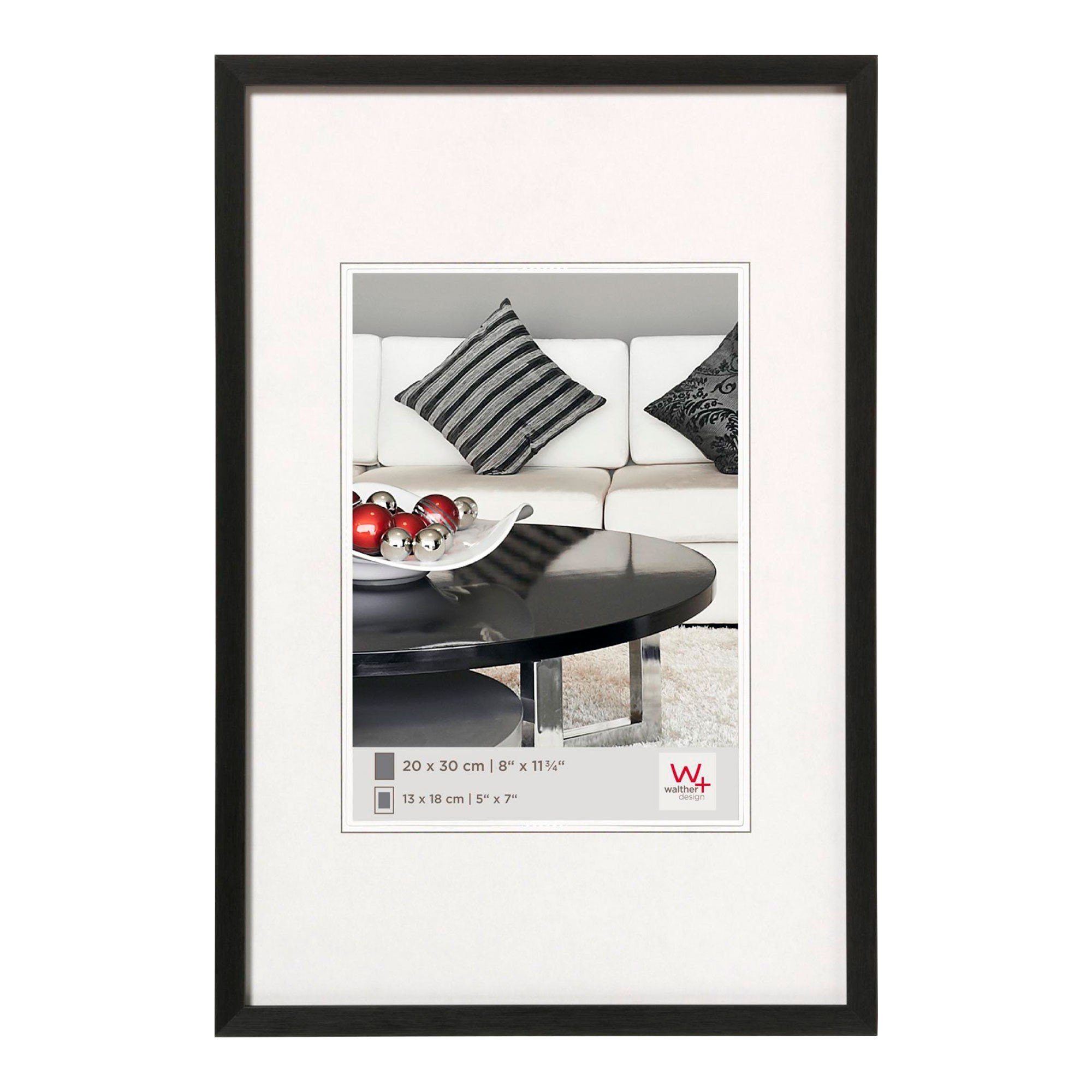 Walther Design Bilderrahmen Chair Alurahmen 020X030 SCHWARZ