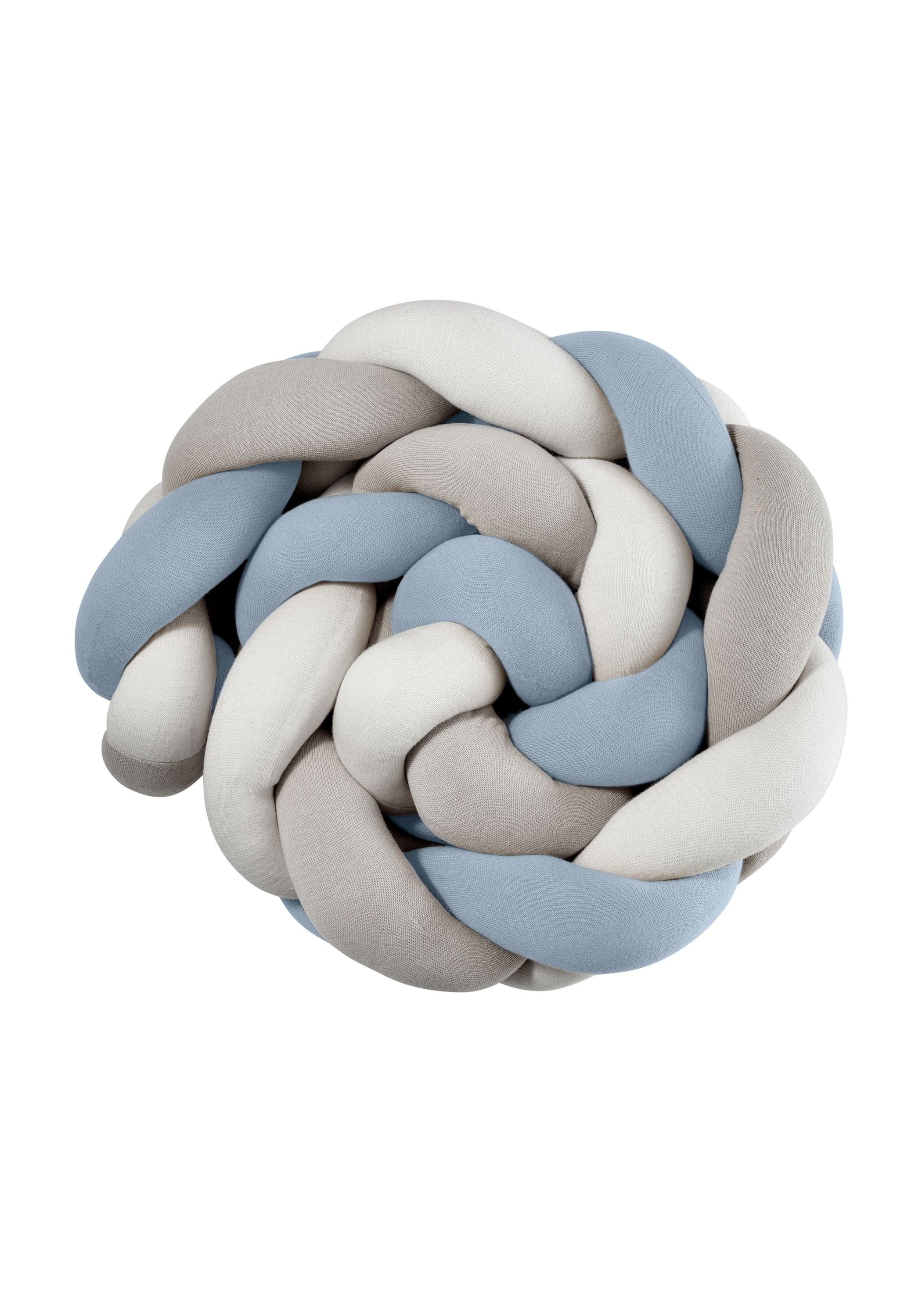 Nordic Coast Company Nestchenschlange Bettschlange geflochten Babynest Baumwolle atmungsaktiv, Bettumrandung Bettzopf Kinderbettausstattung