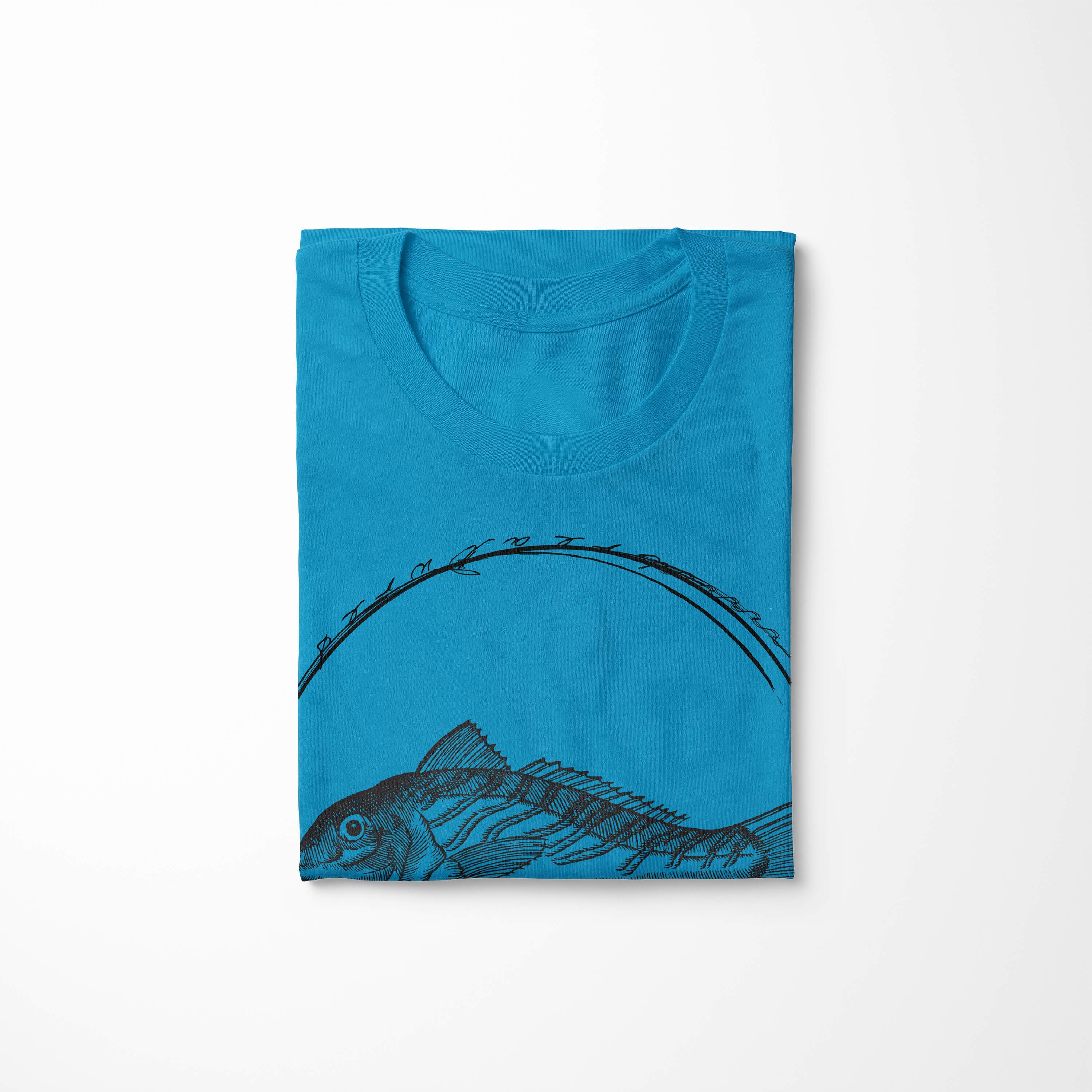 und - Fische Sea sportlicher Art Sea Sinus T-Shirt Struktur T-Shirt feine Serie: Schnitt 066 Creatures, Atoll Tiefsee /