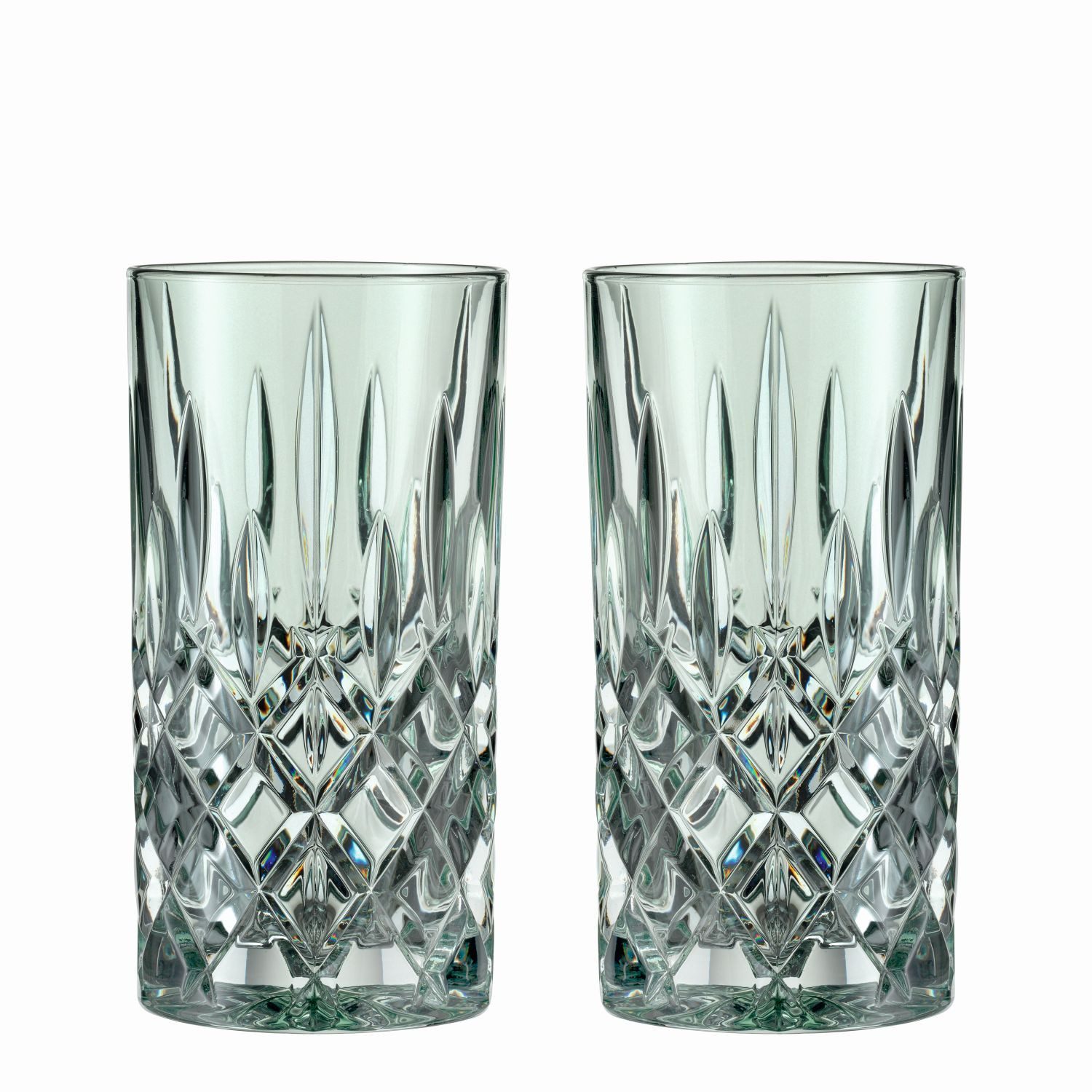 Nachtmann Longdrinkglas Noblesse Mint, Kristallglas, 2er Set