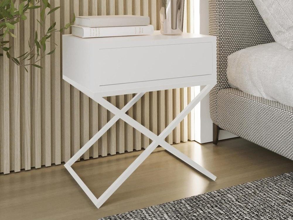 Beautysofa Nachttisch Max (inkl. Schublade, x-förmigen günstig online kaufen