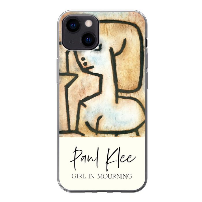 MuchoWow Handyhülle Kunst - Paul Klee - Trauerndes Mädchen Handyhülle Apple iPhone 13 Smartphone-Bumper Print Handy
