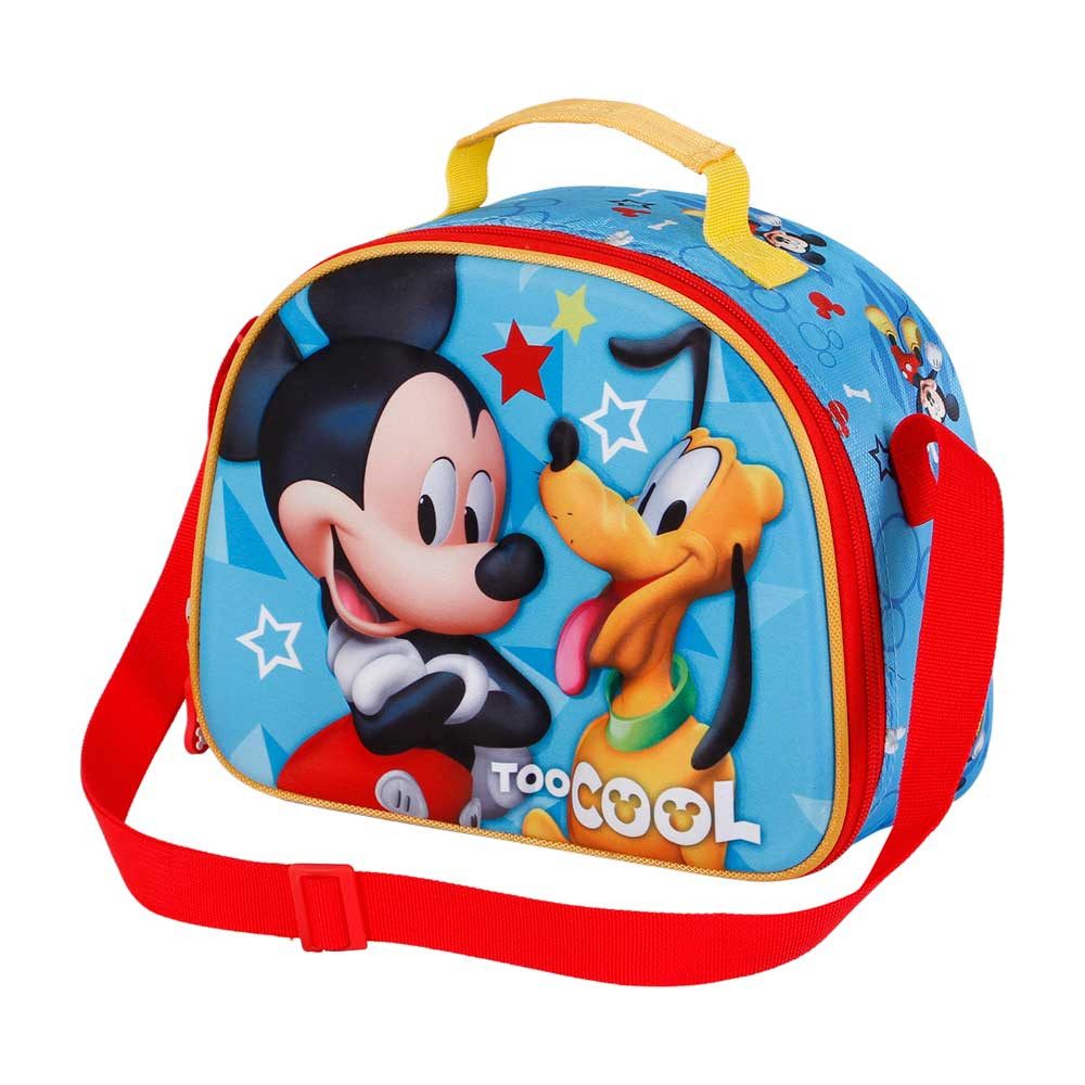 Karactermania Kindergartentasche Disney Micky Maus Frühstückstasche Kinder Umhängetasche Lunch Bag, Isolierende Innenauskleidung
