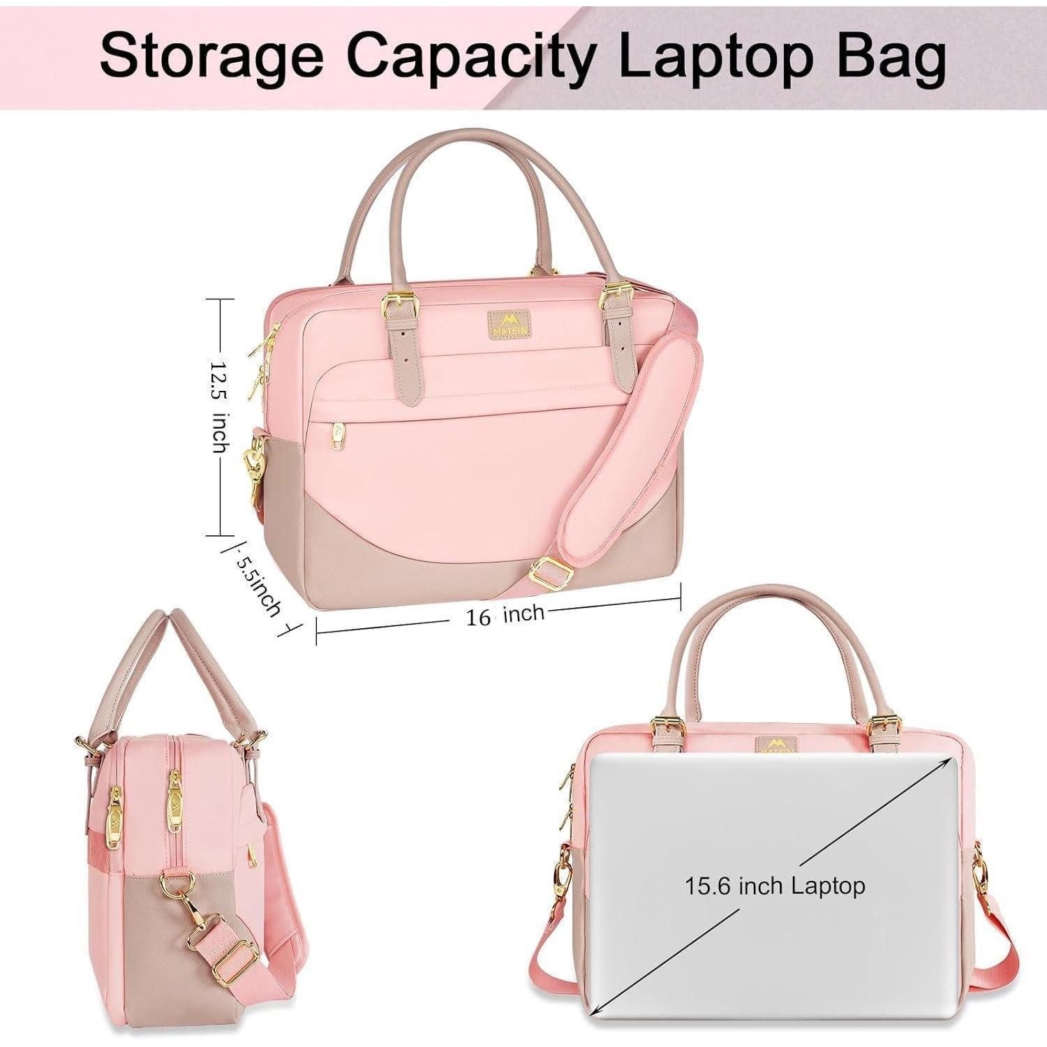 LuxusKollektion Laptoptasche Rosa Laptoptasche 15,6 Zoll Damen Umhängetasch günstig online kaufen